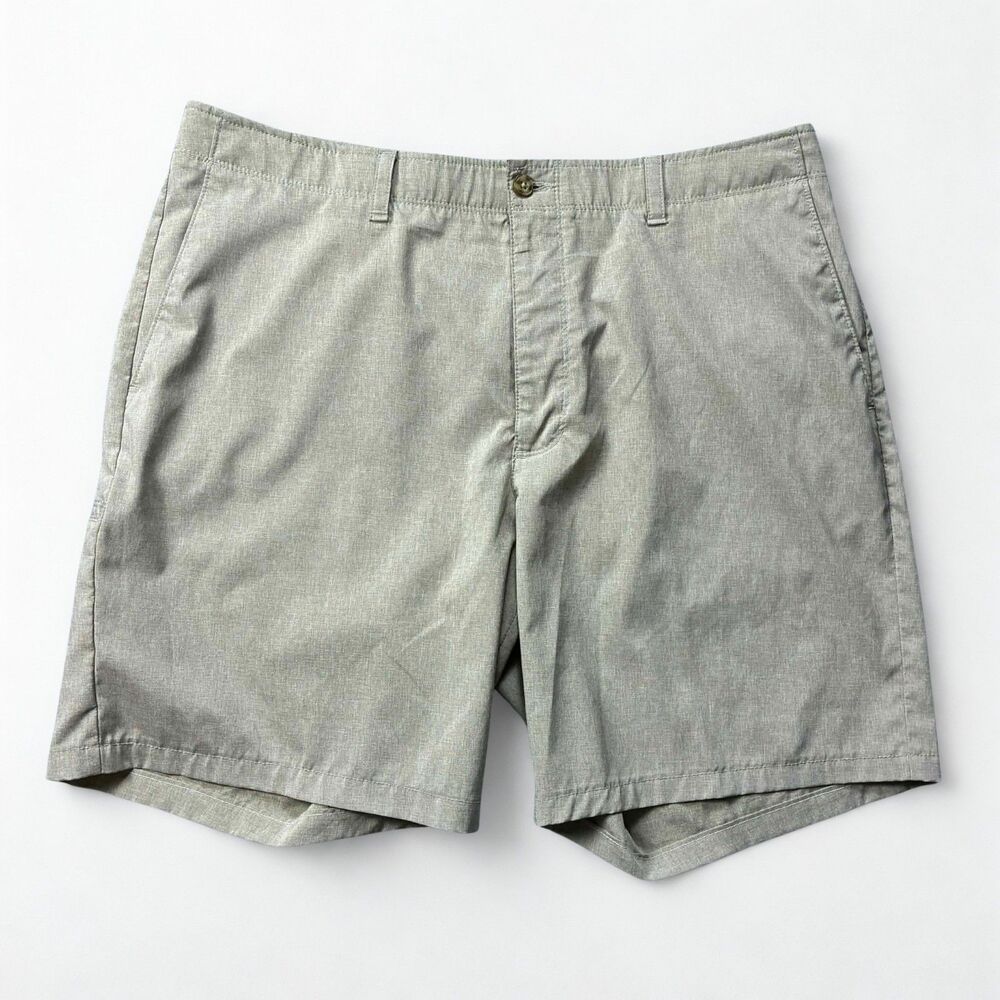 PGA TOUR Mens Khaki Golf Shorts Size 38 Stretch Lightweight Flat Front